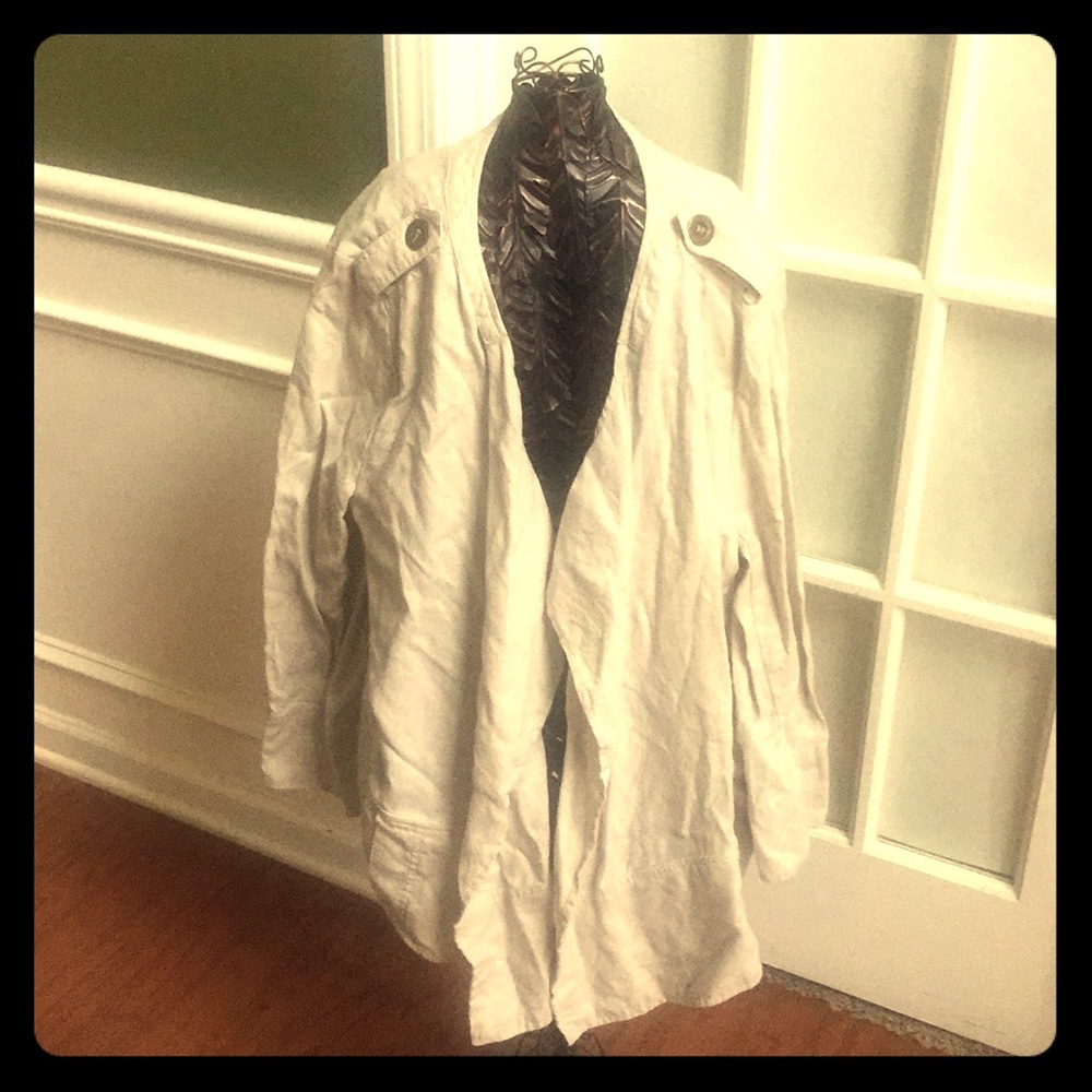 For Cynthia Woman Linen jacket- Sz 2x